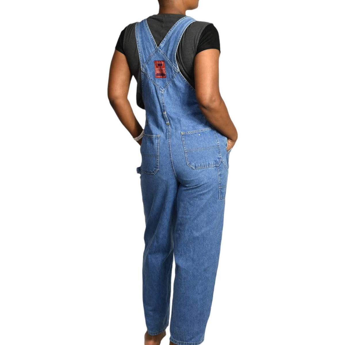 Vintage Bib Overalls Jean Carpenter Belt Loops Squeeze 90s Coveralls S
