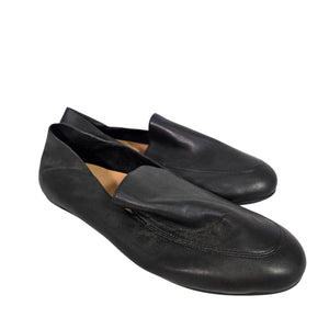 FitFlop Allegro Crush Back Loafer Flats Black Leather Moccasins Dynamicush Comfort 9