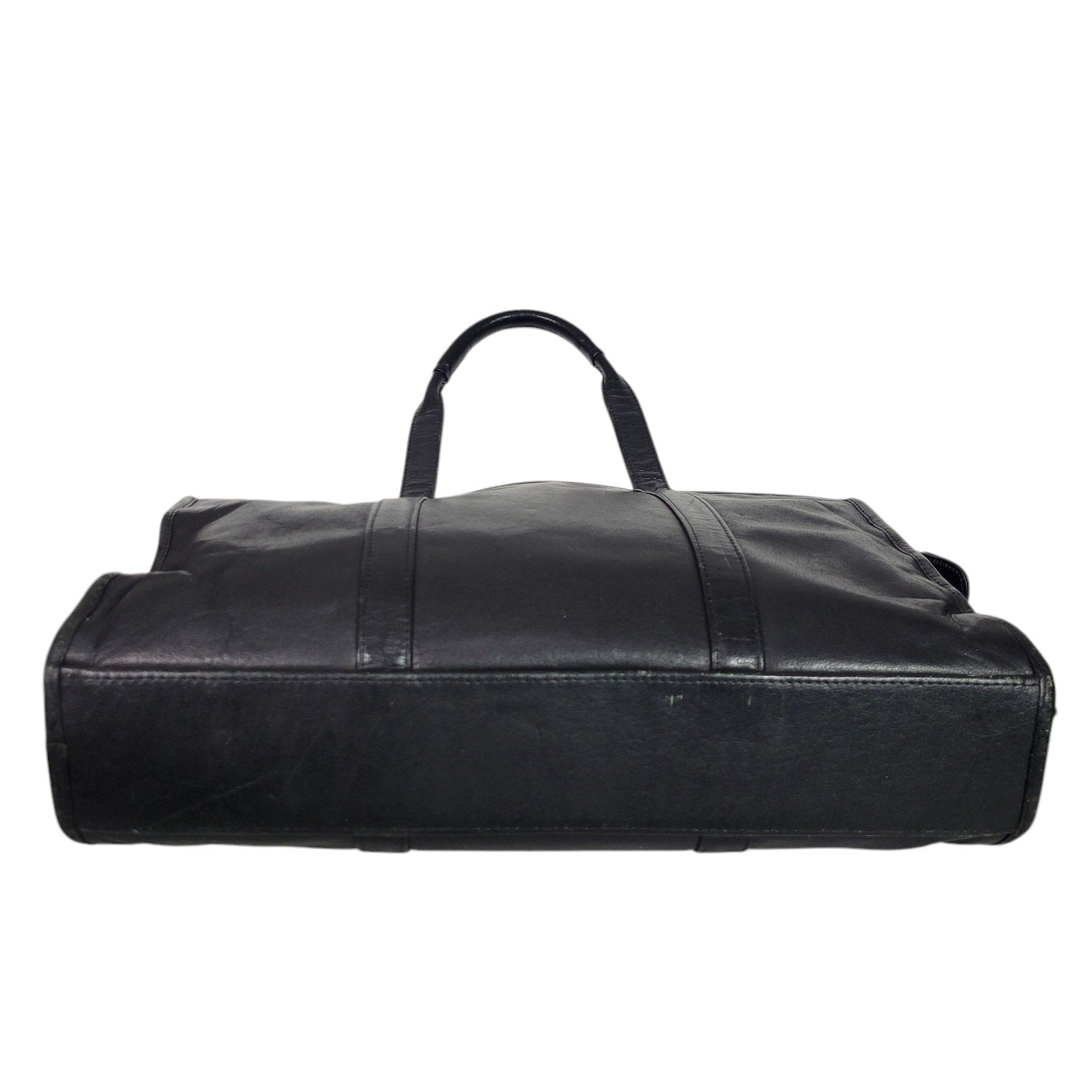 Vintage Wilsons Leather Briefcase Black Bag Laptop Commuter Documents Messenger