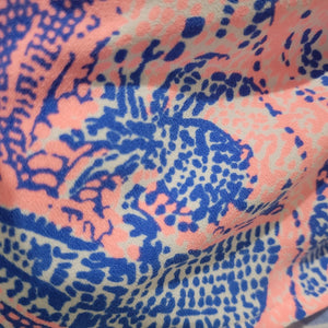 Lilly Pulitzer Romper Donna Coastal Blue Maybe Gator Engineered Pink Shorts Skort 6