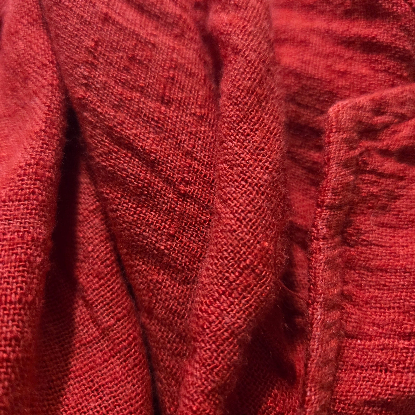 Vintage Arthur Max Blazer Jumpsuit Red One Piece Cotton Gauze Baggy Relaxed 90s Large