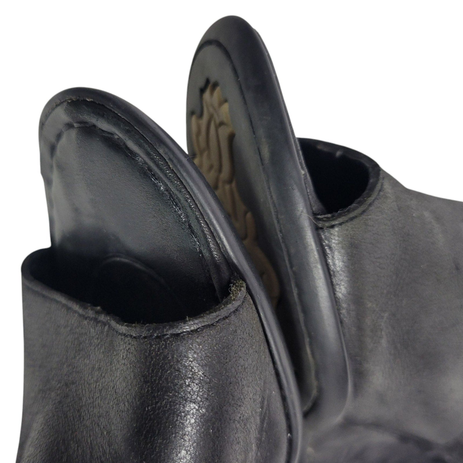 Born Bevi Wedge Heels Black Open Toe Leather Slingback Comfort Cushioned Buckle 7