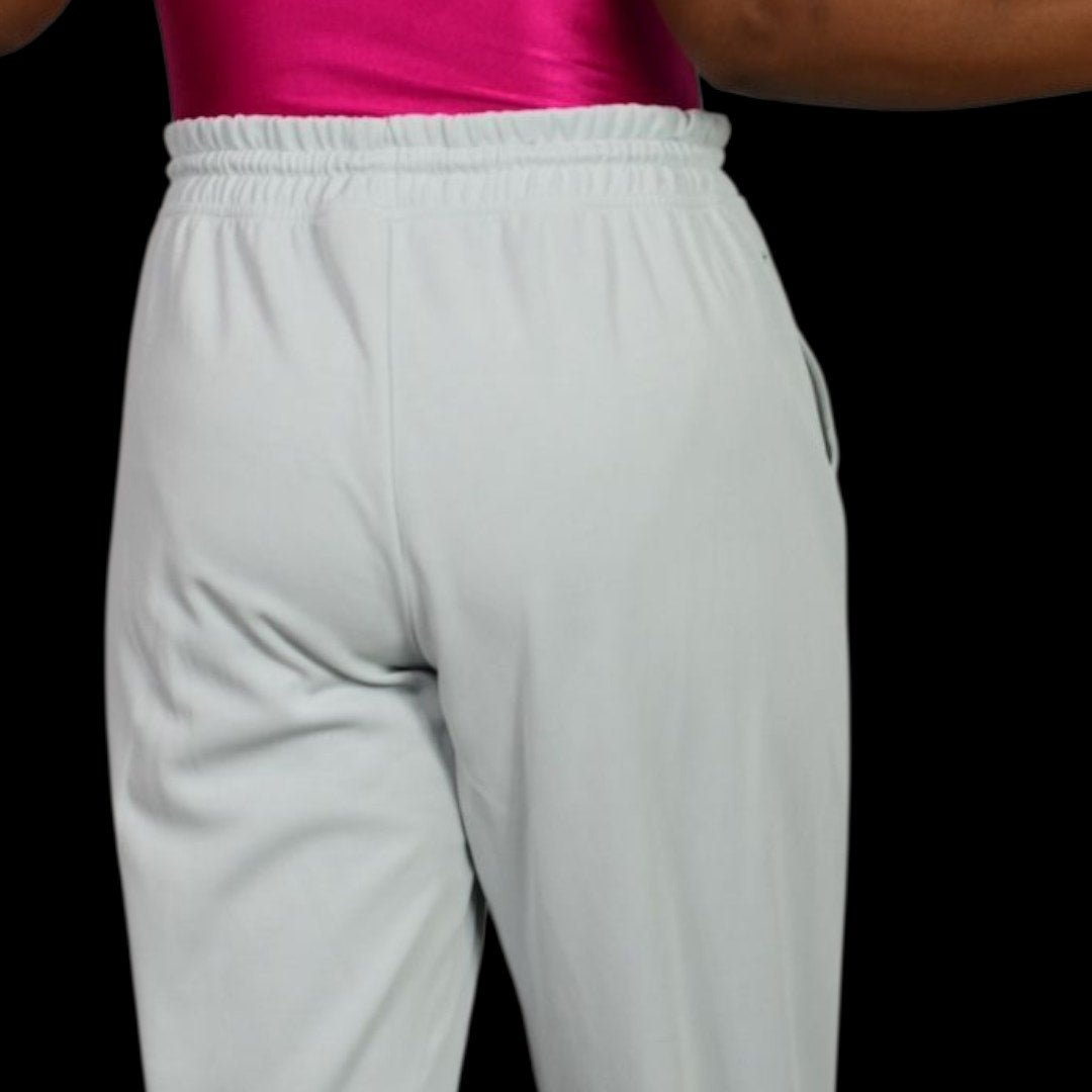 Athleta Seasoft Straight Pant Blue Pastel  Mid Rise Tencel Modal Athletic Pull On Drawstring Medium