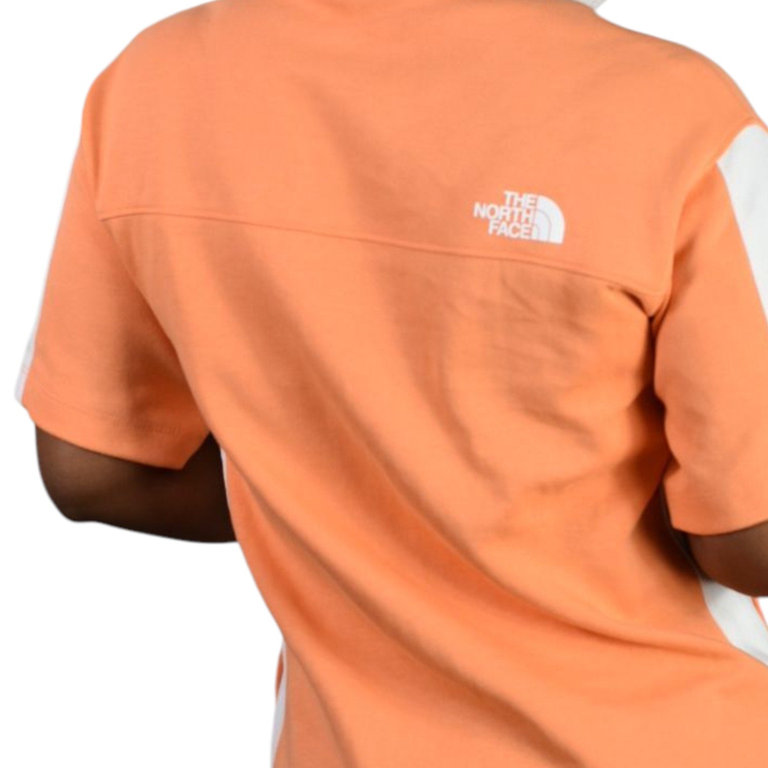 North Face Tech Dress Orange Sweatshirt Pastel Mini Pockets Hiking Pullover Cotton Jersey Small