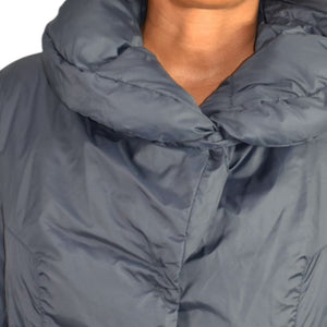 ADD Puffer Jacket Funnel Neck Black Goose Down Short Padded Puffy Winter Coat 8