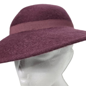 Vintage Geiger Wool Felt Fedora Hat Purple Plum Mauve Austria Elegant European XS Small