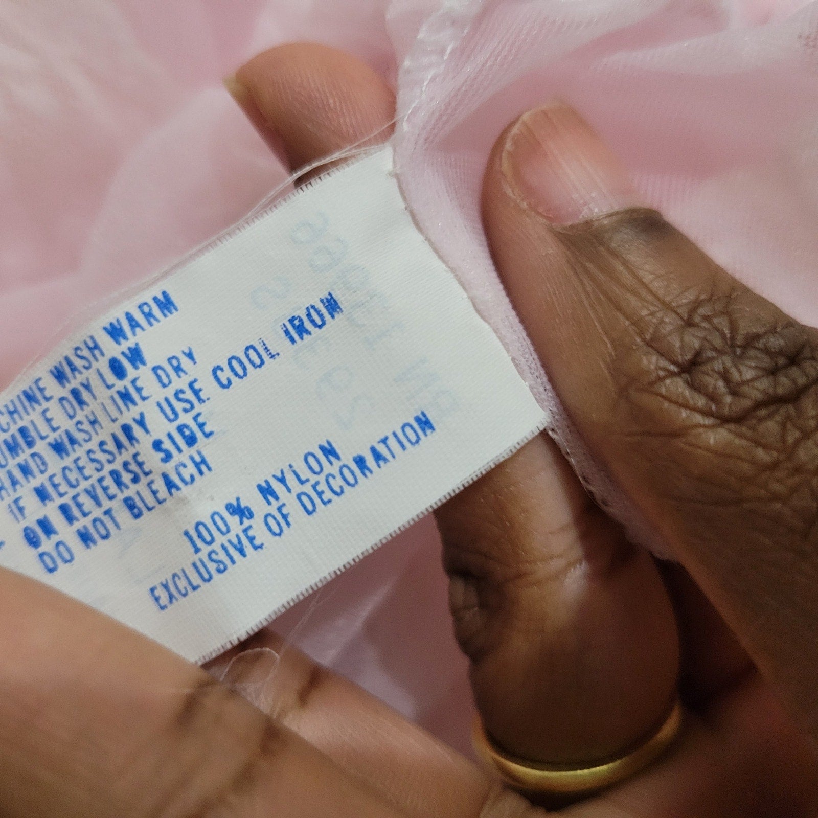 Vintage Katz Peignoir Set Baby Pink Chiffon Sheer Nylon Negligee Gown Robe Large