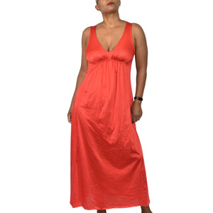 Vintage Vanity Fair Silky Red Nightgown Nylon Goddess Long Maxi Lingerie 70s 80s Size XS