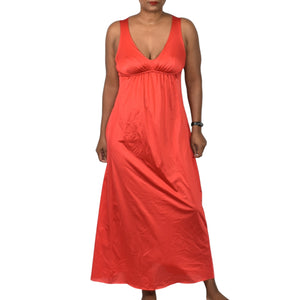 Vintage Vanity Fair Silky Red Nightgown Nylon Goddess Long Maxi Lingerie 70s 80s Size XS