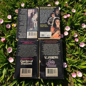 VC Andrews Dollanganger Series Paperback 4 Books Saga Keyhole Thorns Paradise Flower Shadows Vintage Pocket Books 80s Gothic