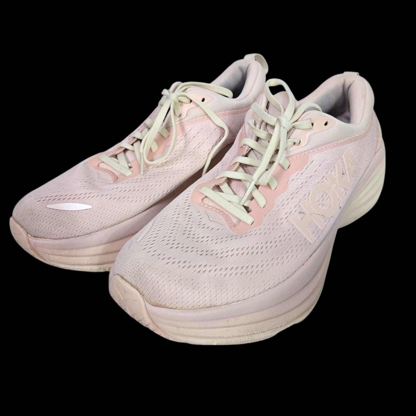 Hoka Bondi 8 Pink Road Running Sneaker Shoes Rocker Fitness Run Comfort Low Top 10