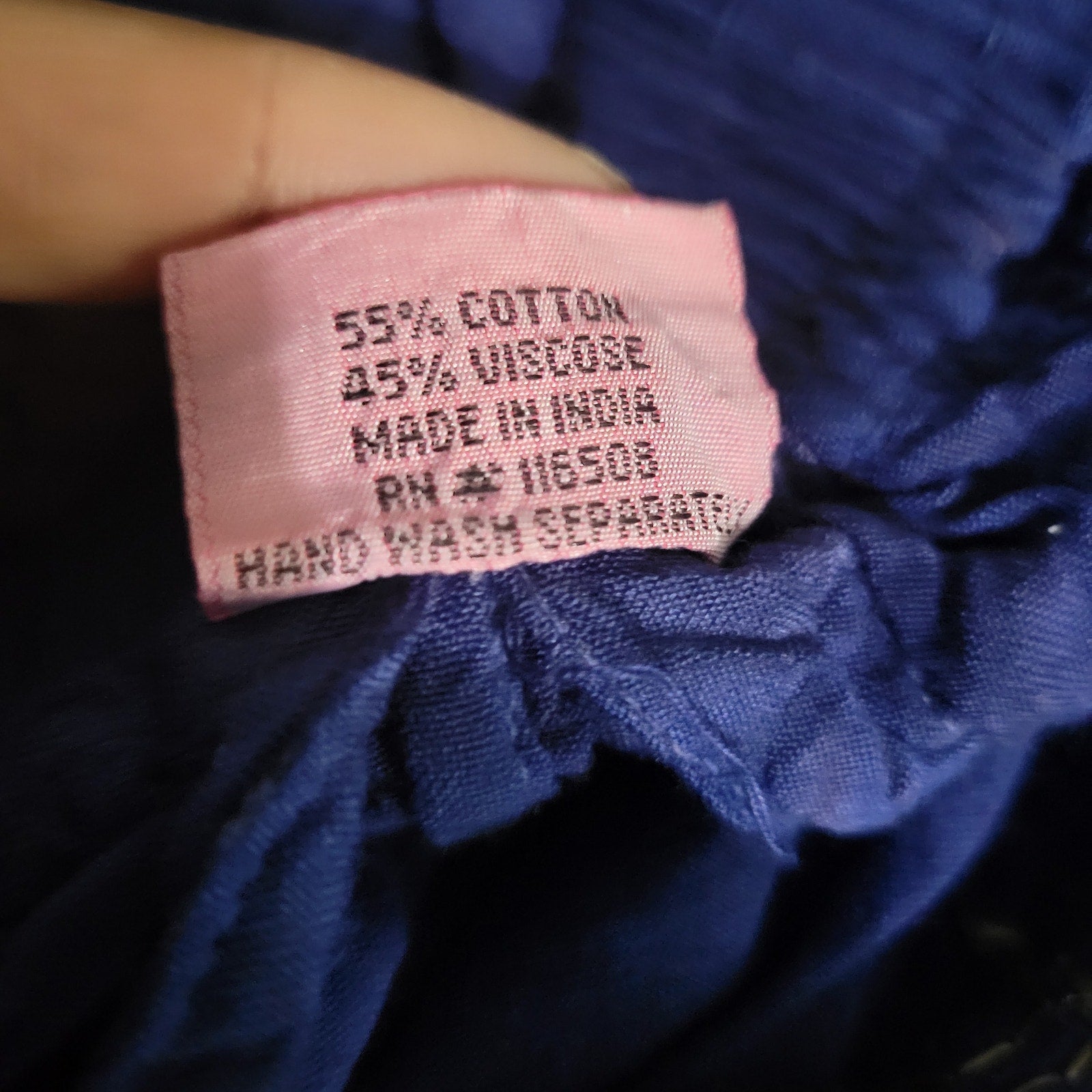 Vintage Fashion Terminal Wrap Pants Purple Tie Dye Blue Tulip Harem Hammer Genie One Size