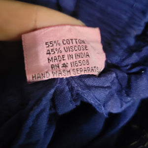 Vintage Fashion Terminal Wrap Pants Purple Tie Dye Blue Tulip Harem Hammer Genie One Size