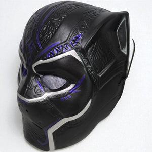 Rubies Black Panther Muscle Costume Mask Black Blue Marvel Boys Child Large 8 10