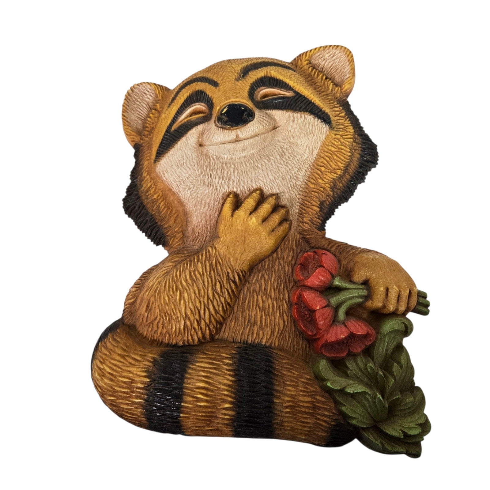 Vintage Raccoon Wall Art Hanging 70s Trash Panda Woodland Whimsical Nostalgia HOMCO Syroco 70s