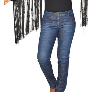 Emerson Fry Mick Jeans Blue Slim Moto Ankle Zip Low Rise Denim Straight Low Rise Dark Wash 2