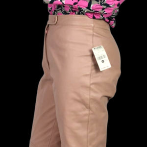 Vintage Wilsons Maxima Leather Pants Pink Blush Straight High Waist Deadstock 28 6