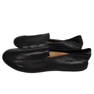 FitFlop Allegro Crush Back Loafer Flats Black Leather Moccasins Dynamicush Comfort 9
