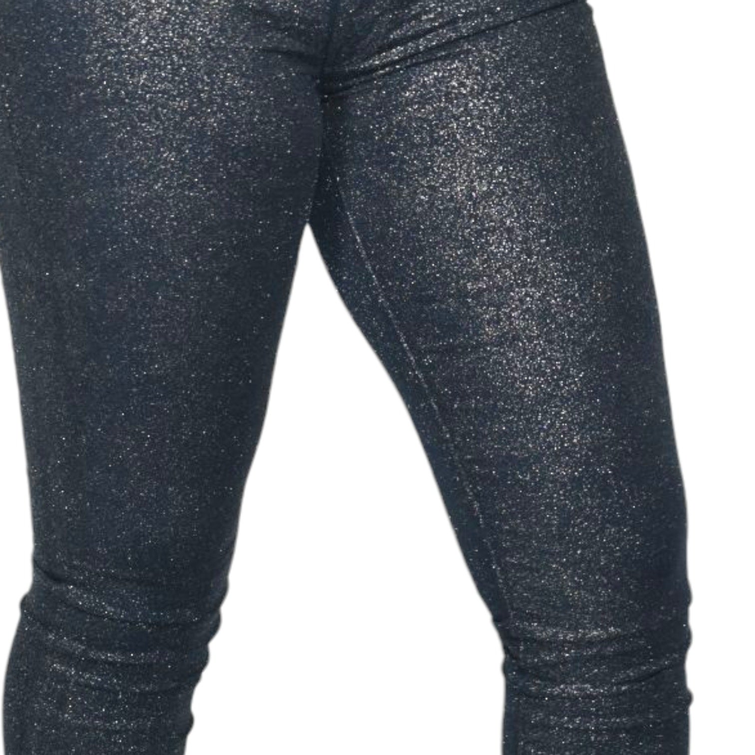 Mother The Looker Jeans Blue Denim Shimmer Glimmer Skinny Low Rise Stretch Sparkle 26
