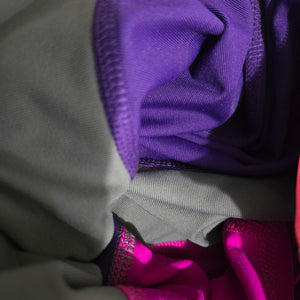Title Nine Athletic Dress Purple Colorblock Active Sporty Casual A Line Fit Flare Small