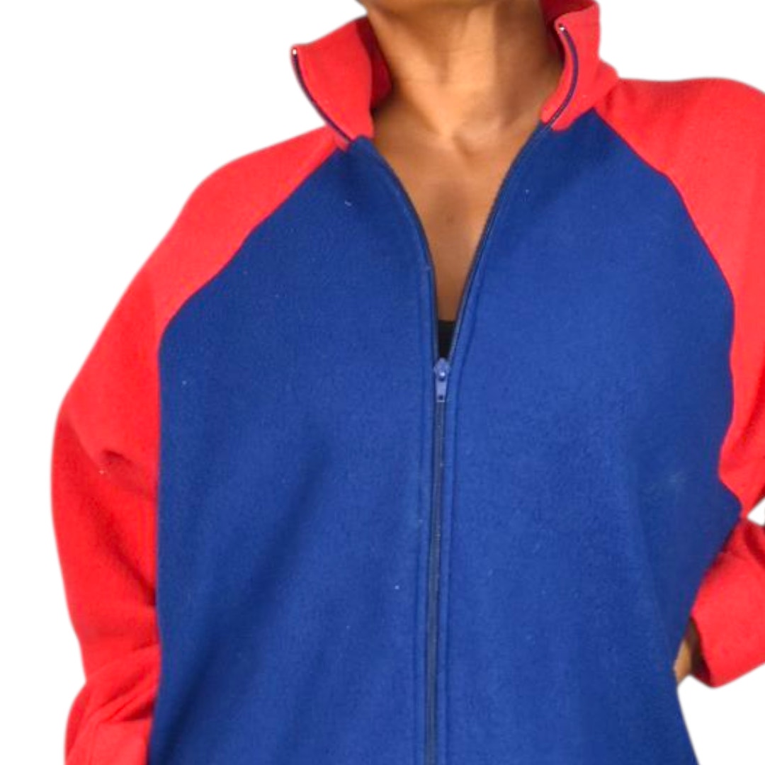 Herbcraft Vintage Lounger Robe Fleece Pile Fuzzy Housecoat Muumuu Blue Lounge Large