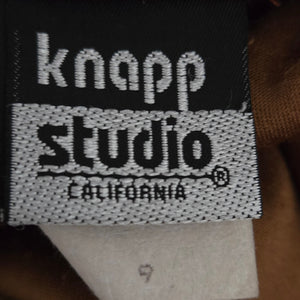 Knapp Studio Vintage Brown Slip Dress Velvet Mini Pixie Animal Print Velvet 90s Y2K Medium