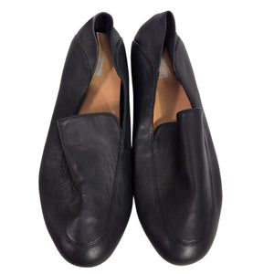 FitFlop Allegro Crush Back Loafer Flats Black Leather Moccasins Dynamicush Comfort 9