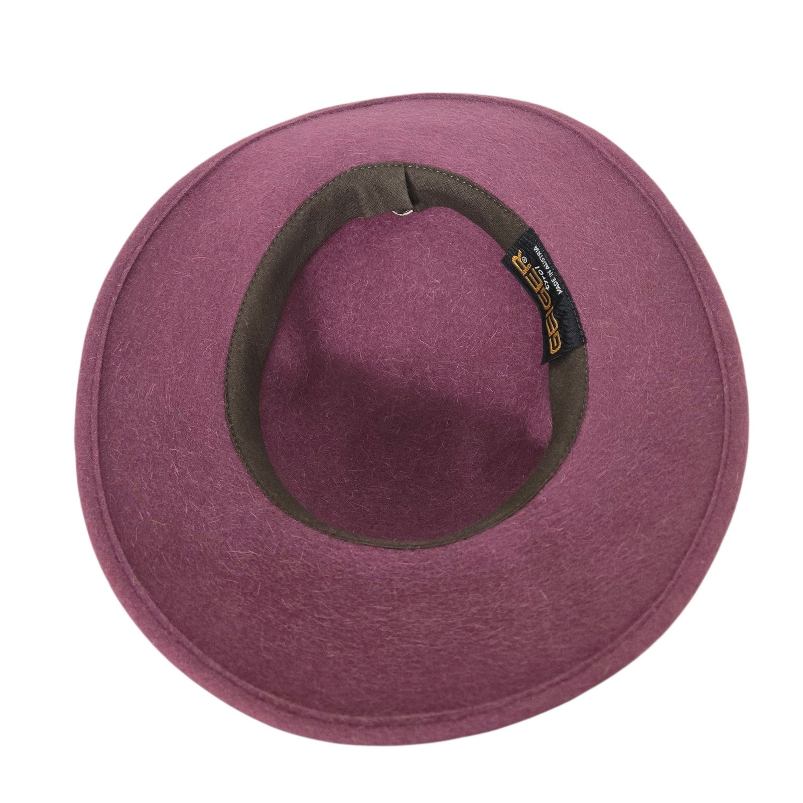 Vintage Geiger Wool Felt Fedora Hat Purple Plum Mauve Austria Elegant European XS Small