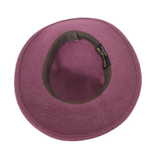 Vintage Geiger Wool Felt Fedora Hat Purple Plum Mauve Austria Elegant European XS Small