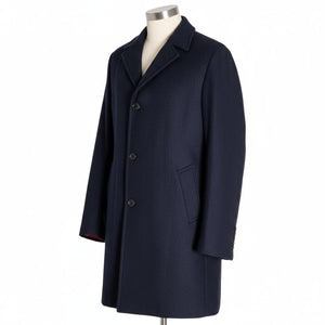 Doctor Who Twelfth Peter Capaldi Blue Navy Dress Coat Notch Lapel Topcoat Wool Overcoat Mens Small Medium