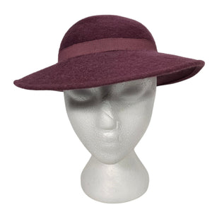 Vintage Geiger Wool Felt Fedora Hat Purple Plum Mauve Austria Elegant European XS Small