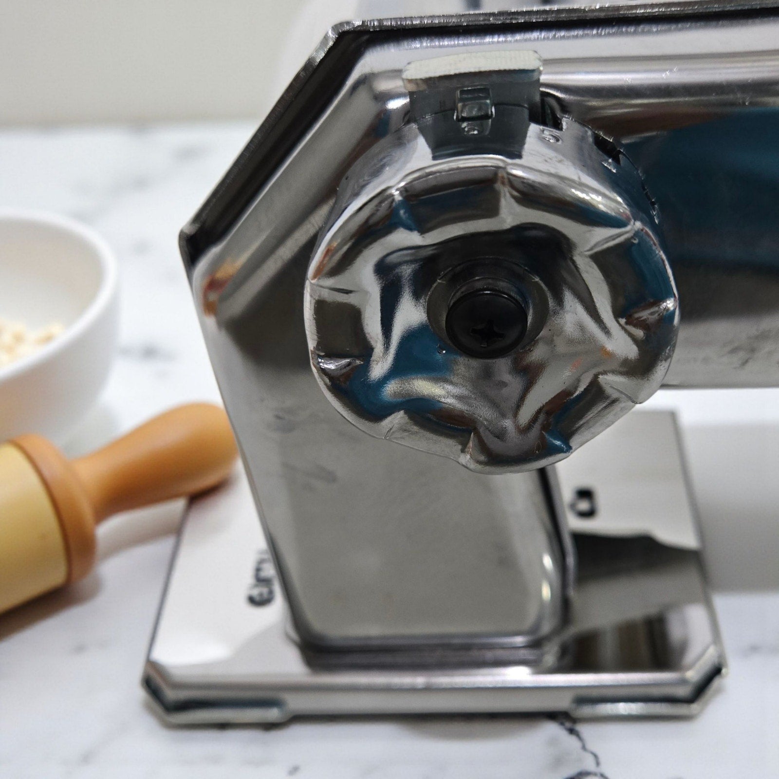 Imperia Tipo Lusso SP 150 Manual Pasta Maker Machine Made in Italy Heavy Duty Duplex Cutter Chrome