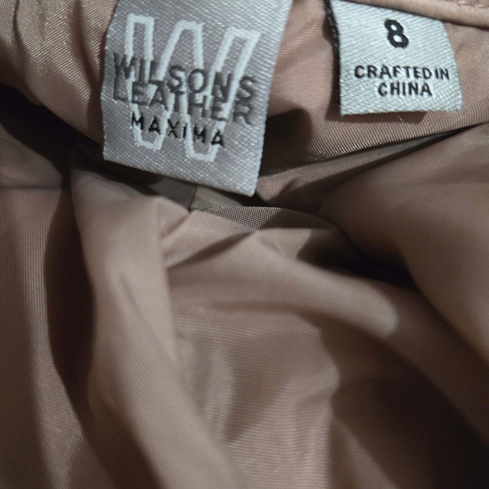 Vintage Wilsons Maxima Leather Pants Pink Blush Straight High Waist Deadstock 28 6