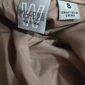Vintage Wilsons Maxima Leather Pants Pink Blush Straight High Waist Deadstock 28 6