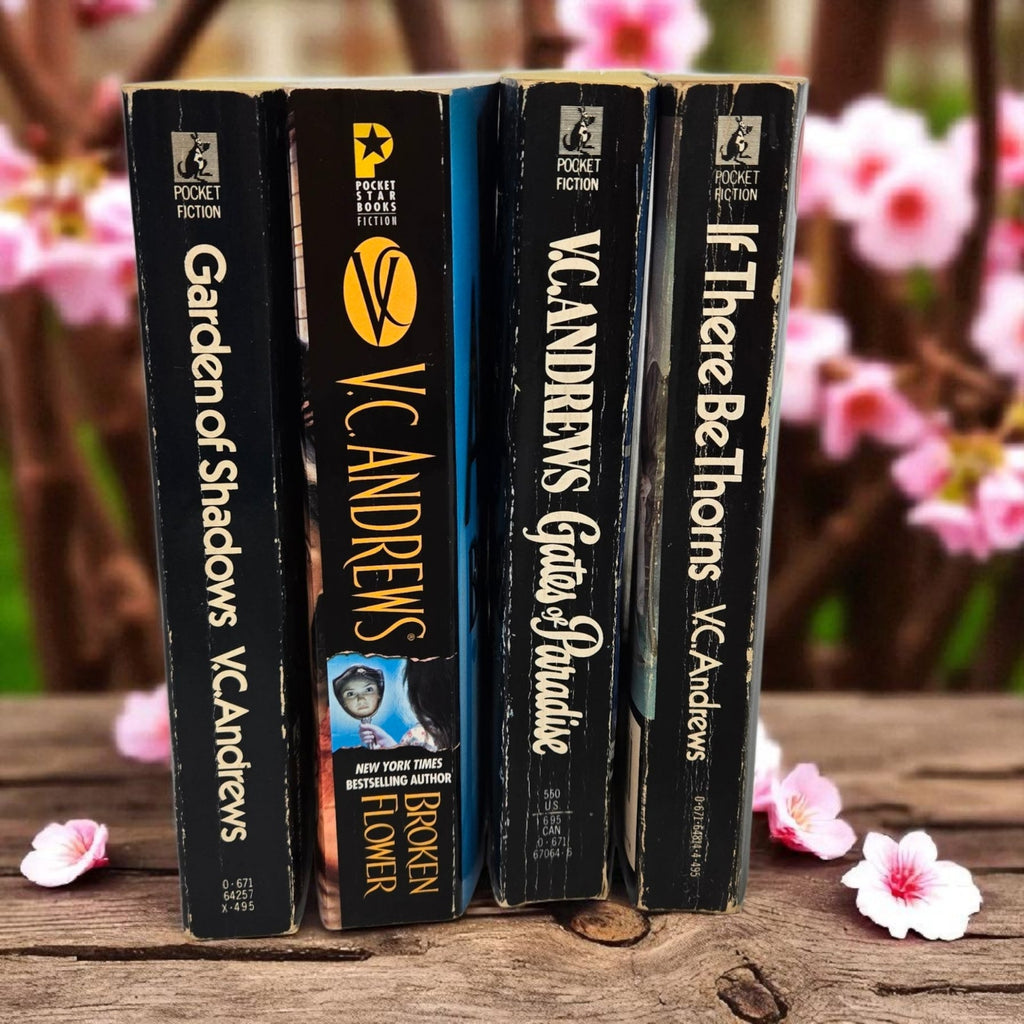 VC Andrews Dollanganger Series Paperback 4 Books Saga Keyhole Thorns Paradise Flower Shadows Vintage Pocket Books 80s Gothic