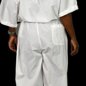 Free People Feels So Right Jumpsuit White One Piece Oversized Belted Casual Baggy Small