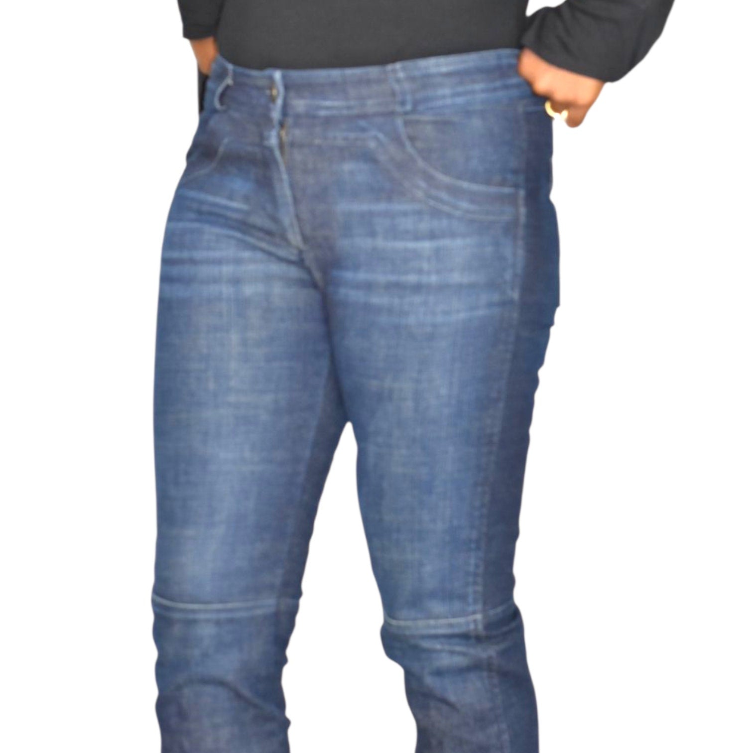 Emerson Fry Mick Jeans Blue Slim Moto Ankle Zip Low Rise Denim Straight Low Rise Dark Wash 2