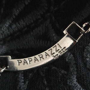 Paparazzi Biz Embroidered Asymmetric Cardigan Jacket Black Duster Cotton Open Front Medium