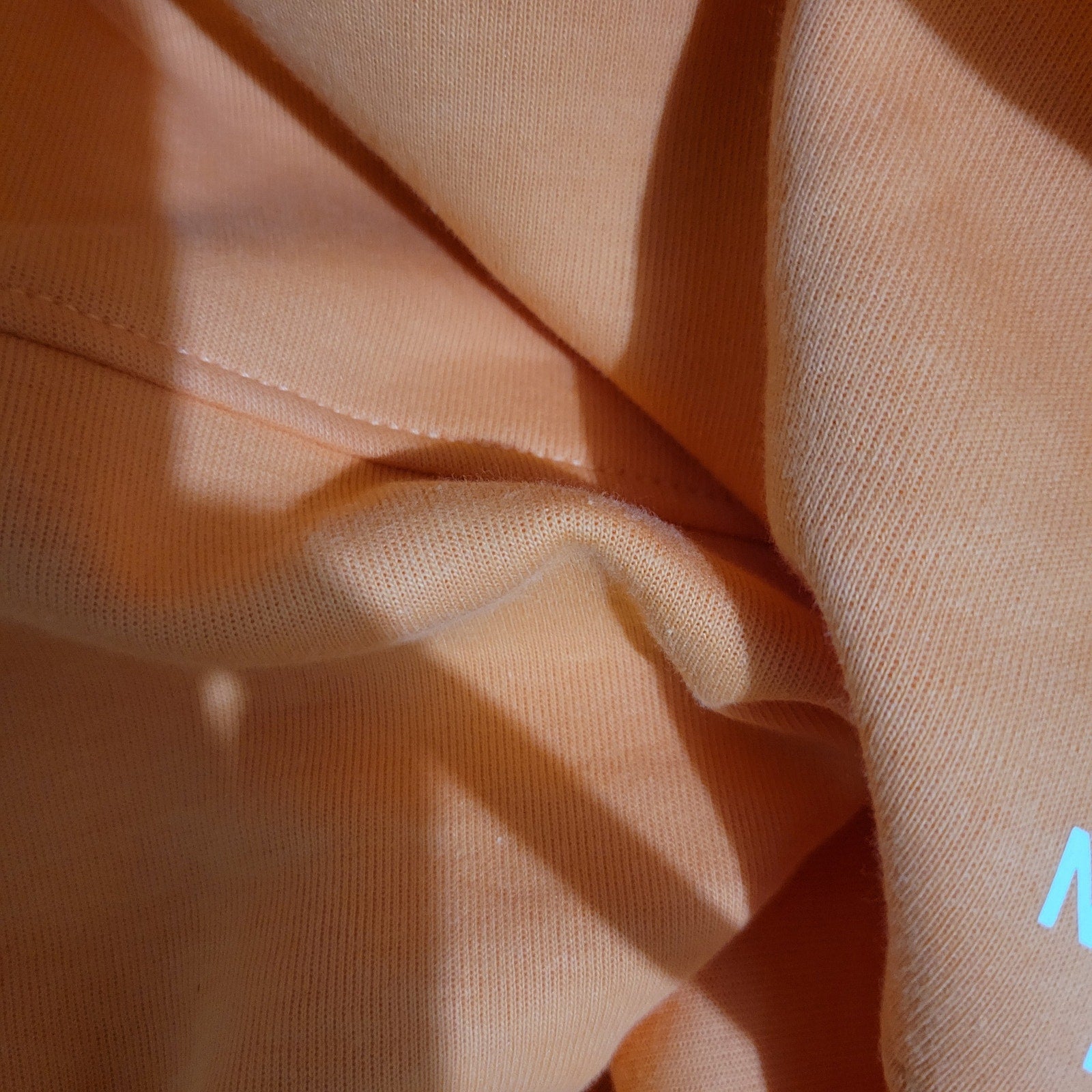 North Face Tech Dress Orange Sweatshirt Pastel Mini Pockets Hiking Pullover Cotton Jersey Small
