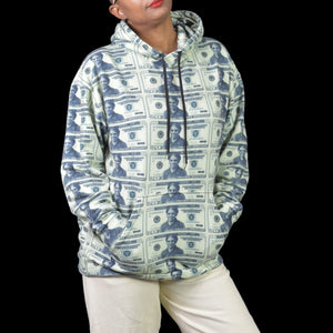 Harriet Tubman Twenty Dollar Bill Hoodie Green Phenomenal Woman Photorealistic Sweatshirt Hood Size Small