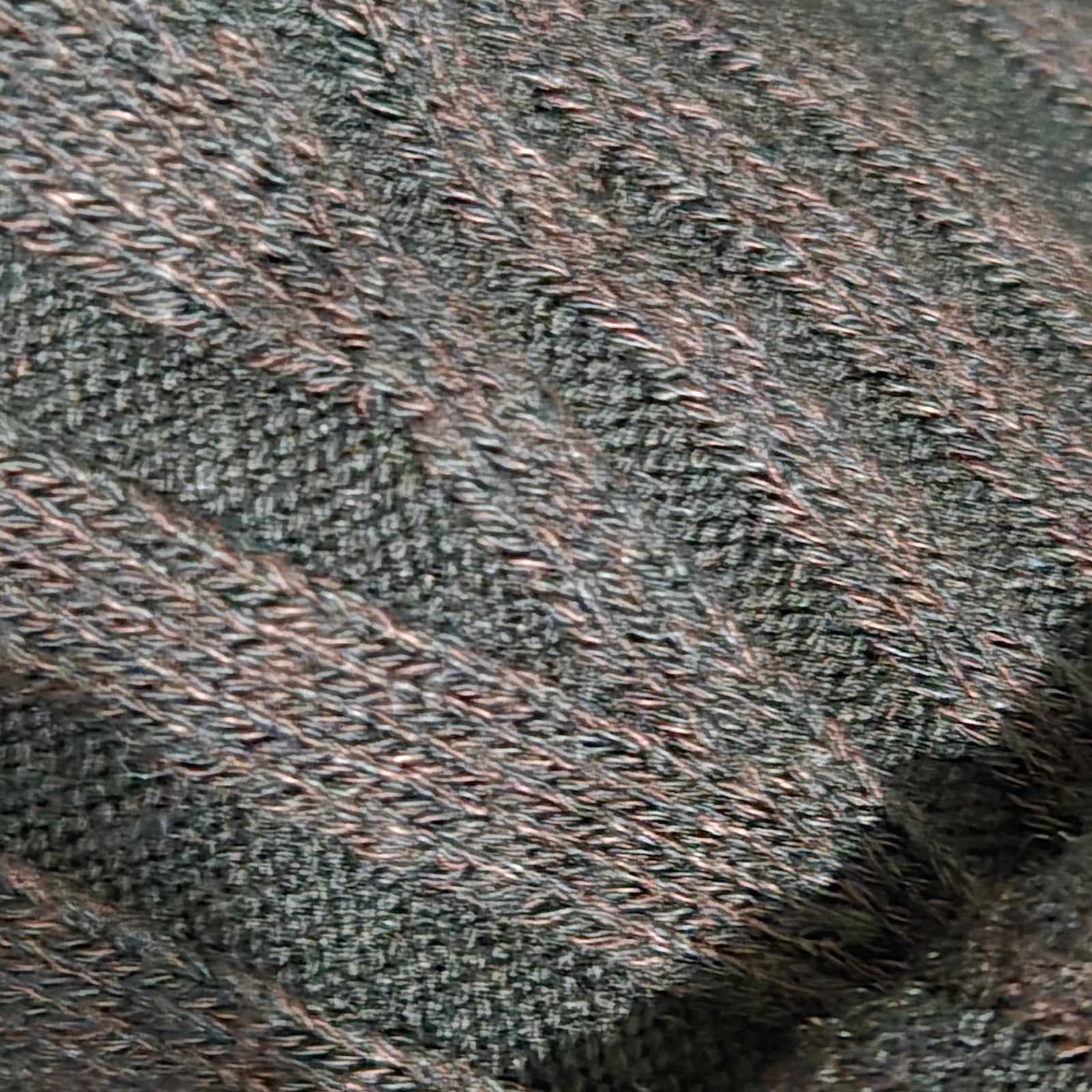 French Connection Jolie Knit Skirt Brown Stretch Pencil Midi Ribbed Texture Knee Length 2