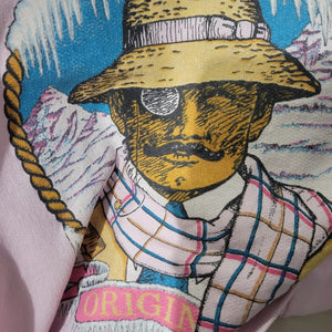 Vintage Panama Jack Original Graphic Sweatshirt Pink 80s Retro Crewneck Pastel Medium