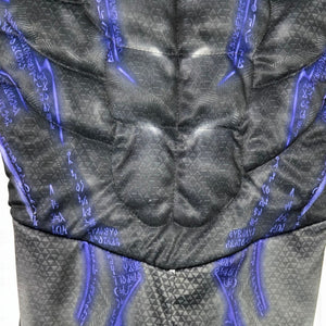 Rubies Black Panther Muscle Costume Mask Black Blue Marvel Boys Child Large 8 10