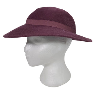 Vintage Geiger Wool Felt Fedora Hat Purple Plum Mauve Austria Elegant European XS Small