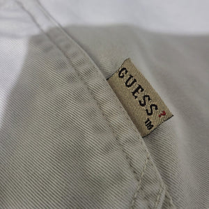 Vintage Guess Cargo Skirt Tan Beige Khaki Mini 90s Low Rise Straight Logo Cotton Utility 10