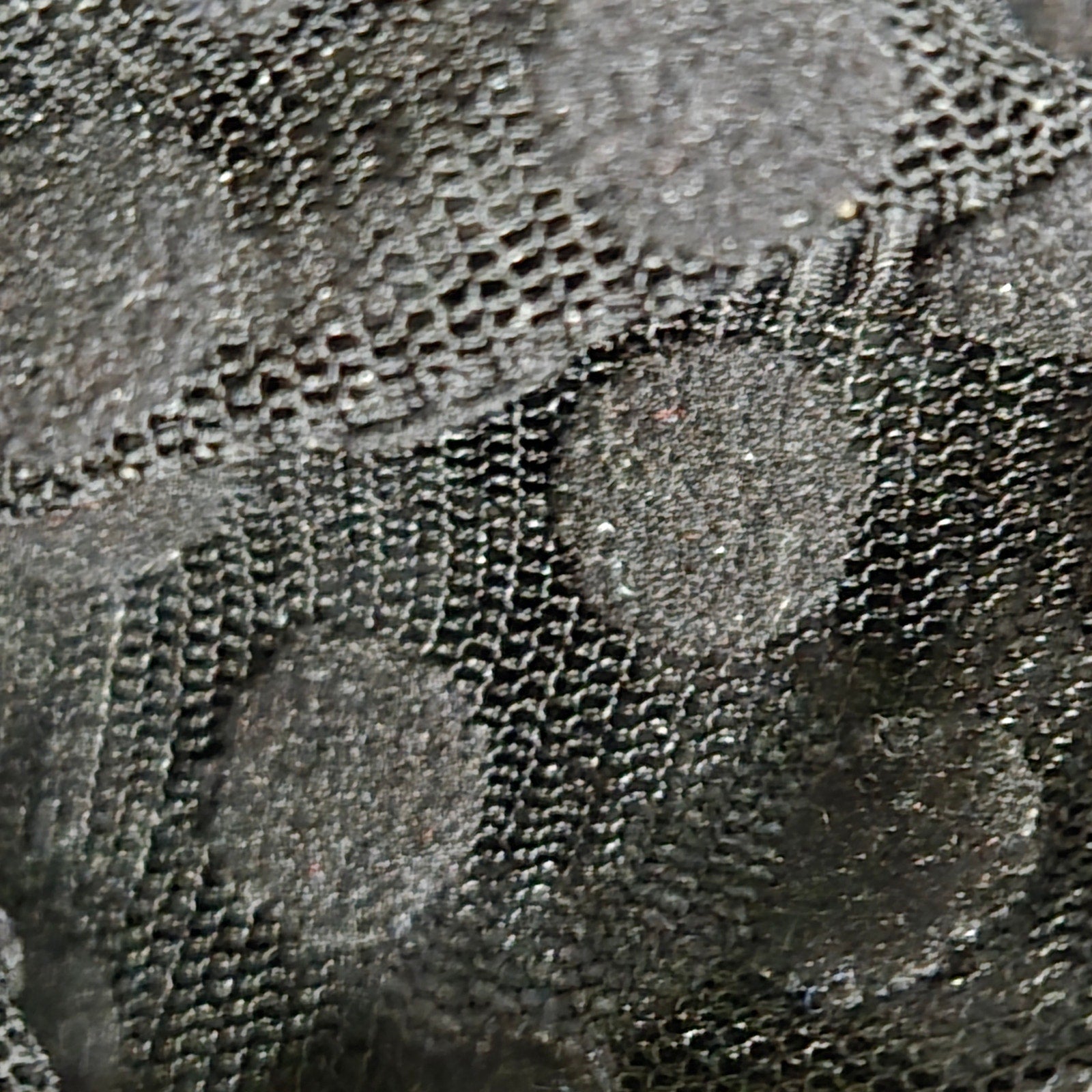 Windsor Sheer Bodysuit Black Flocked Polka Dot Mock Mesh Neck Long Sleeves Top Small