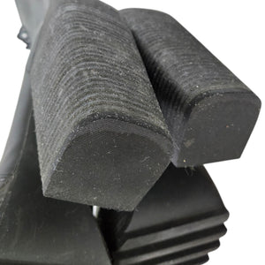 Darker Wavs Flanger Chunky Platform Boots Combat Black Square Toe Angular Retro 7