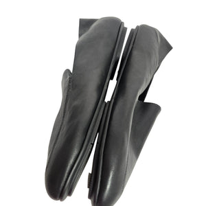 FitFlop Allegro Crush Back Loafer Flats Black Leather Moccasins Dynamicush Comfort 9