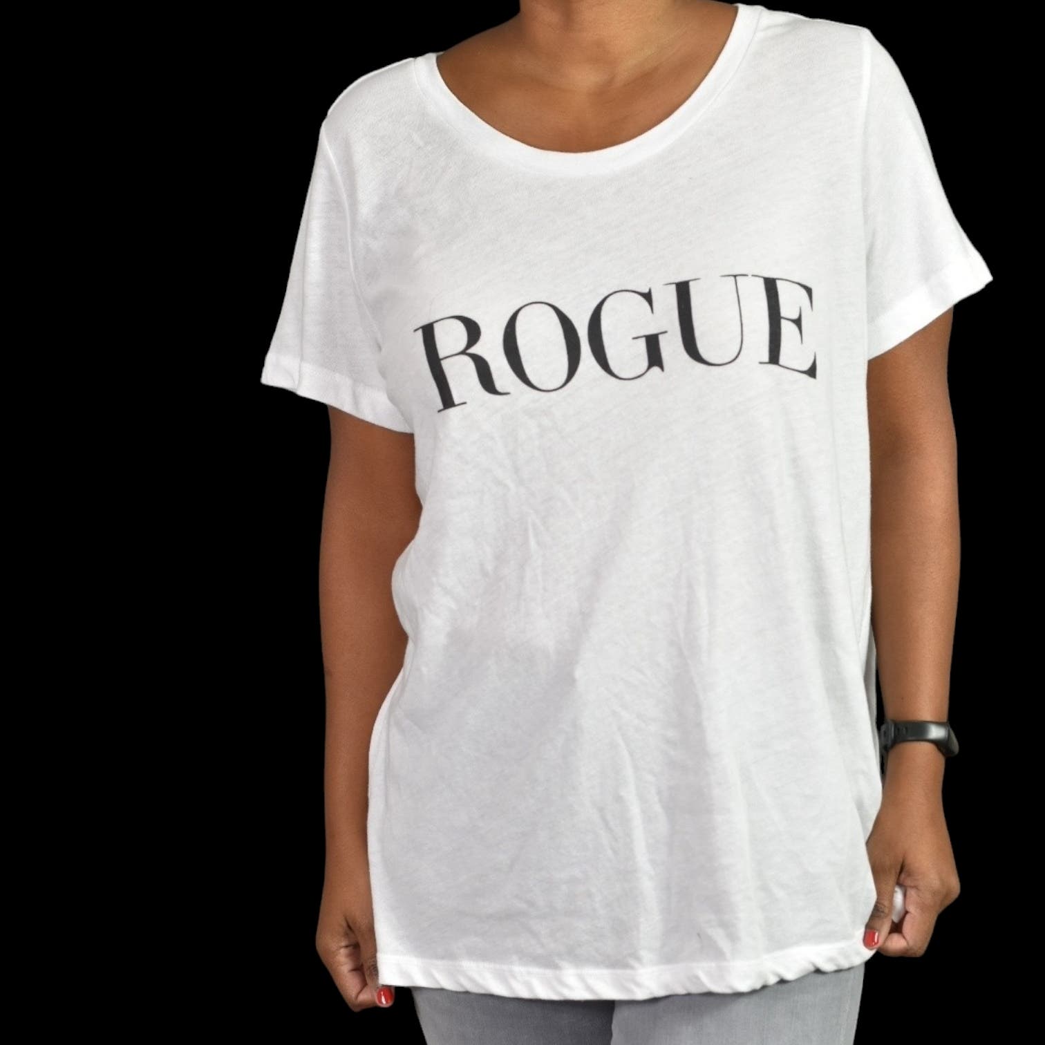 Sub Urban Riot Rogue Tee White Poly Cotton Loose T Shirt Crew Short Sleeve Plus Size 3X