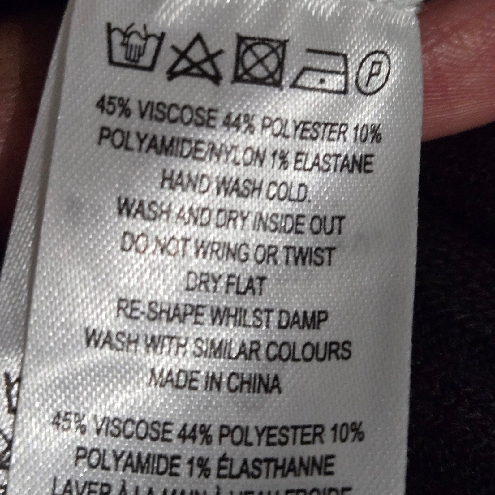 French Connection Jolie Knit Skirt Brown Stretch Pencil Midi Ribbed Texture Knee Length 2